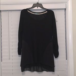 Black dressy/edgy sweater with tulle